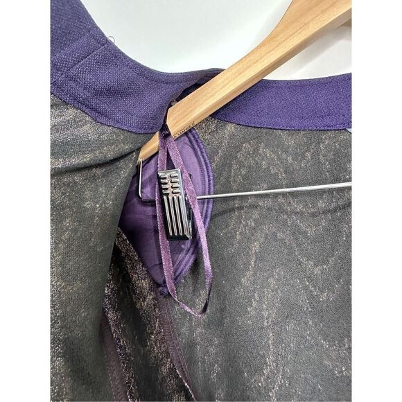 KORET Jacket Womens Open Front Size 10 Purple/Tan - Picture 5 of 6